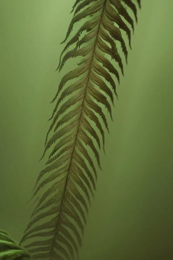 Fern creature, hyperrealistic cinematic, extreme closeup, sharp focus, detailed and intricate, cinematic composition