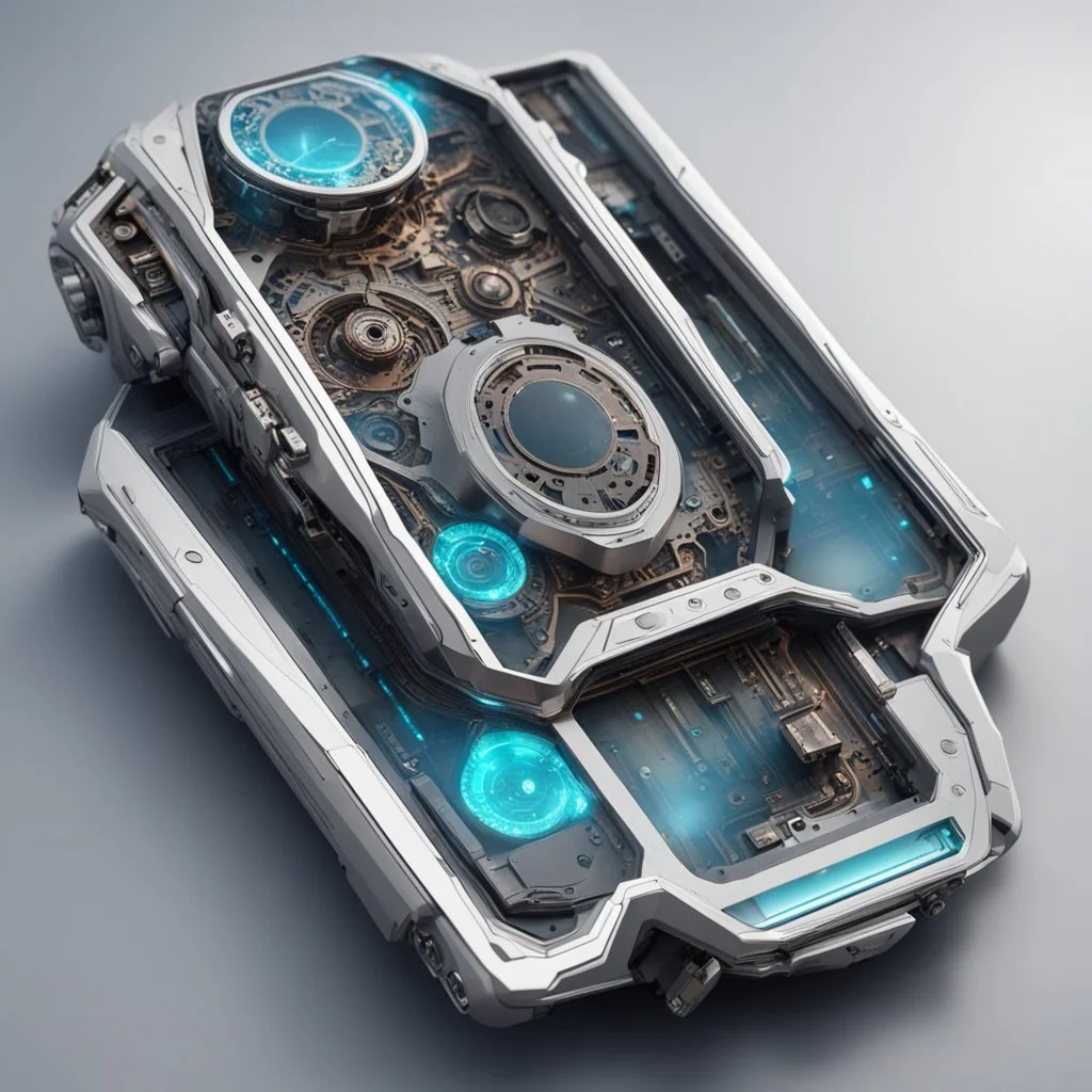 futuristic mechanical smartphone,