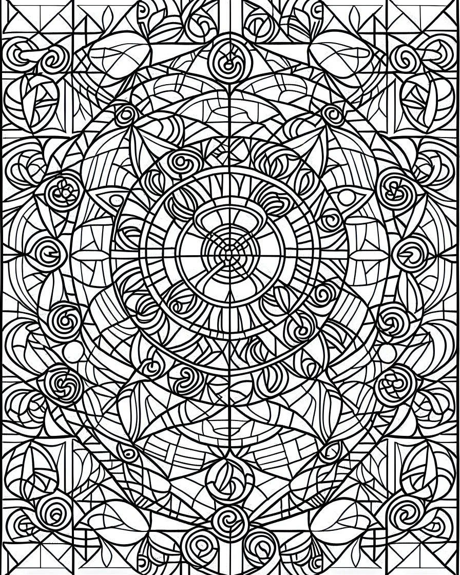 Mosaic Coloring Pages