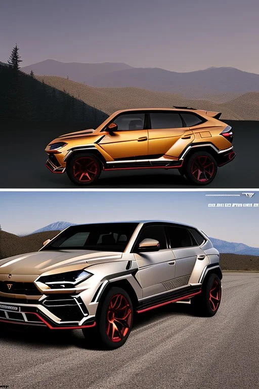 lamborghini Urus G-Class Fusion, Photorealistic, 4K