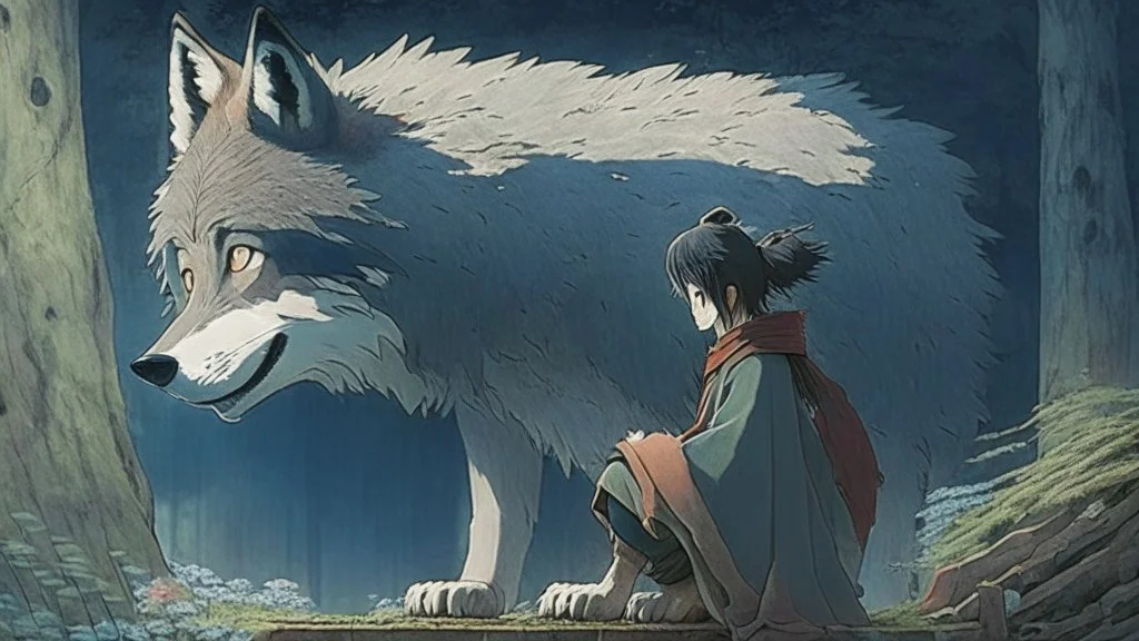studio ghibli, wolf
