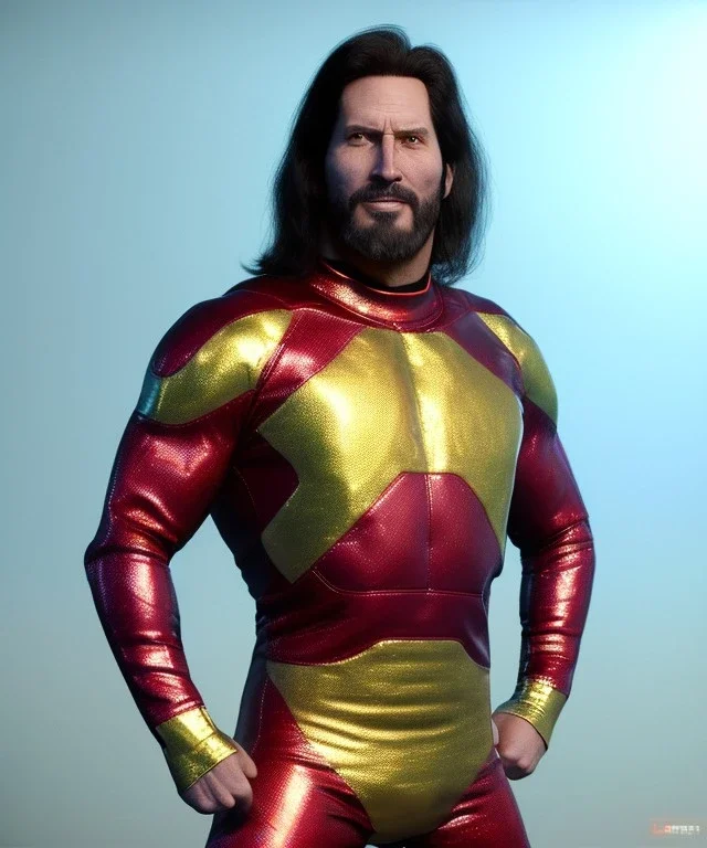 Man, wrestling, tights, retro 80s style, hot ambient, photo studio, red, gold, vibrant color, highly detailed, art stations, concept art, smooth, unreal engine 5, god rays, ray tracing, RTX, lumen lighting, ultra detail, volumetric lighting, 3d, finely drawn, high definition, high resolution.