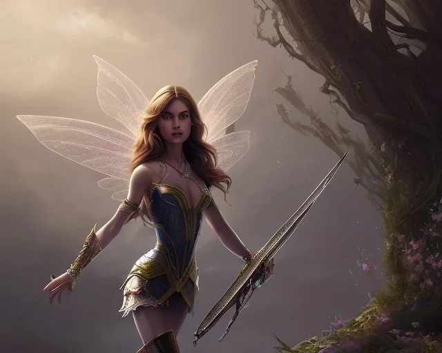 a fairy by Magny style, dramatic pose, cinematic lighting,high details, dramatic, atmosphereric, trending on artstation, digital painting style, riot style, magic