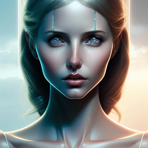 artgerm, joshua middleton comic cover art, pretty sarah michelle gellar superhero, very pale white skin, asymmetrical black spot covering left eye only, no spot right eye white around right eye