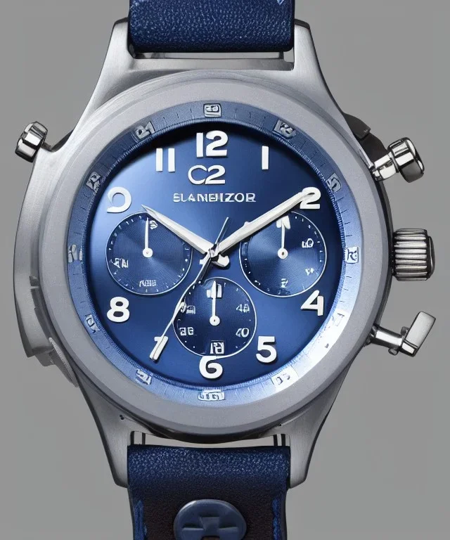 wristwatch chronograph deep blue galaxy