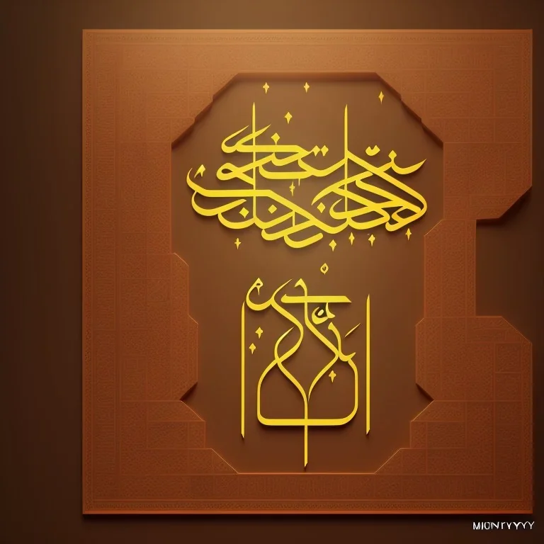 isometric clean art of a kufi arabic text , soft lighting, high definition, unreal 5, full body