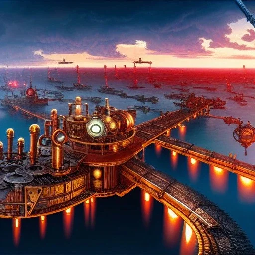 fullbody Drawing of 'sketch of steampunk cities as in the movie mortal engines(2018)',intricate detail,andrea bonelli,Kilian Eng,Ohrai,evan lee,Aleksandr Sidelnikov,KyuYong Eom,three quarters frontal aerial view,toned colors,32k