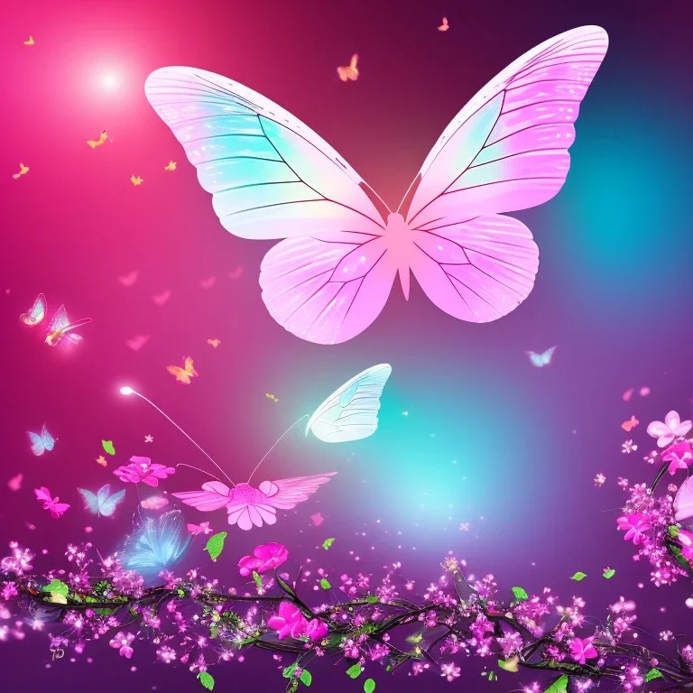 pink butterfly