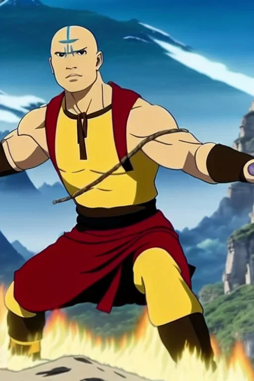 Avatar the last airbender starring Dwayne the Rock Johnson