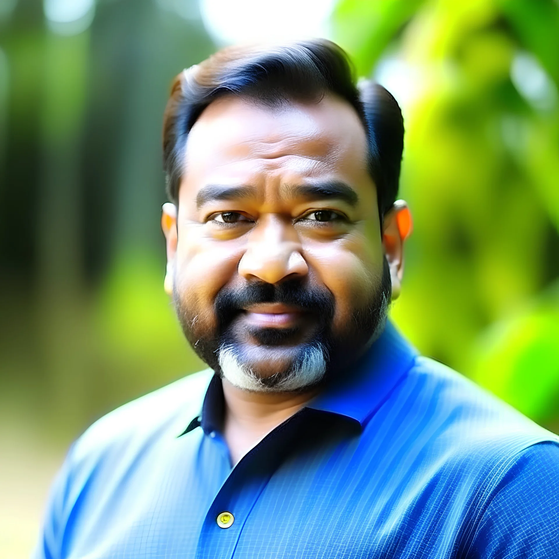 use this image https://cdn.theorg.com/8448e811-41e7-4ce3-9f0f-78fa5da6c51d.jpg and add mohanlal features