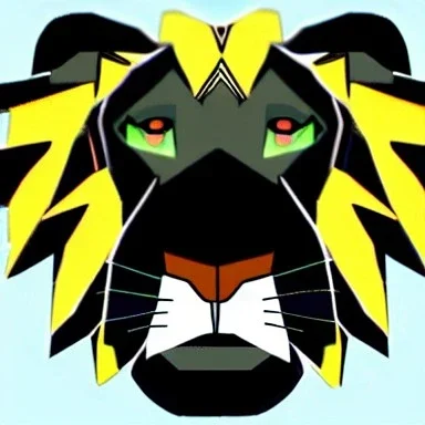 Lion King Animation OC Loca male lion triangular face shape hooked black nose tip