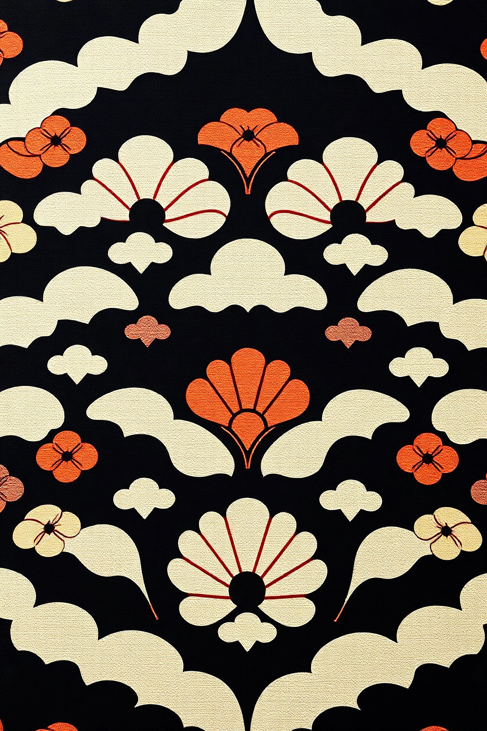 Fashion innovative Japanese pattern flatslay