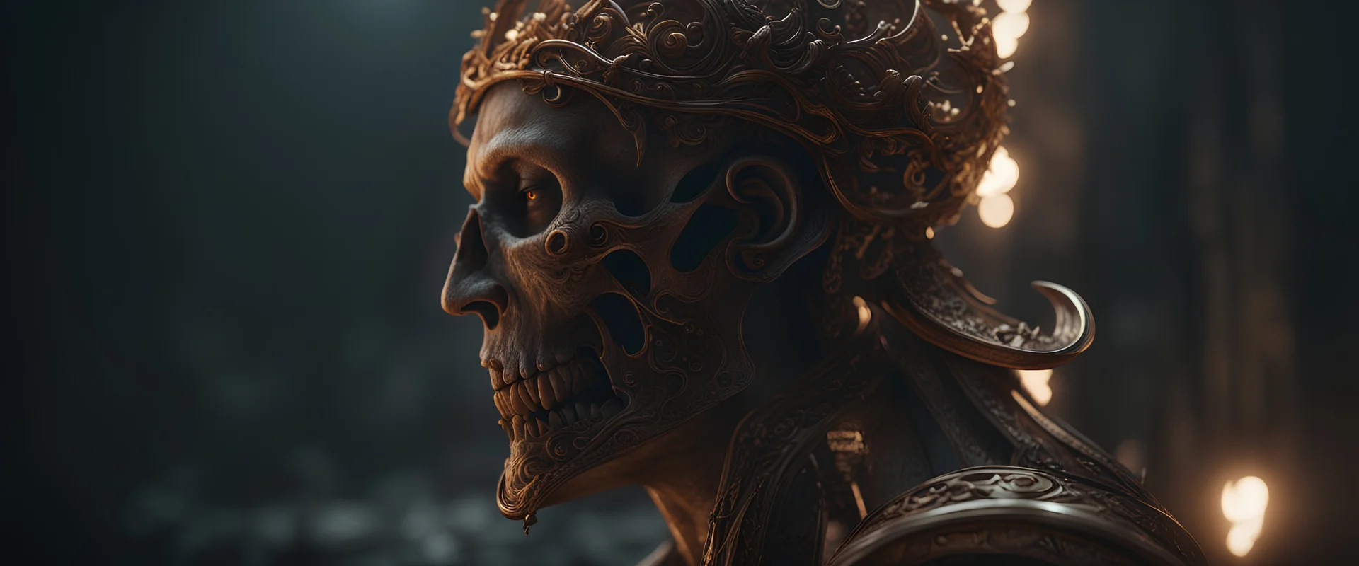 Absurd of the ungod, 8k, octane render, cinematic, unreal engine, hyper realism, octane rendered, realistic proportions, dramatic lighting, sharp focus, intricate, epic composition, cinematic lighting, grim yet sparkling atmosphere, masterpiece, extremely hyper - detailed, mind makes the brain
