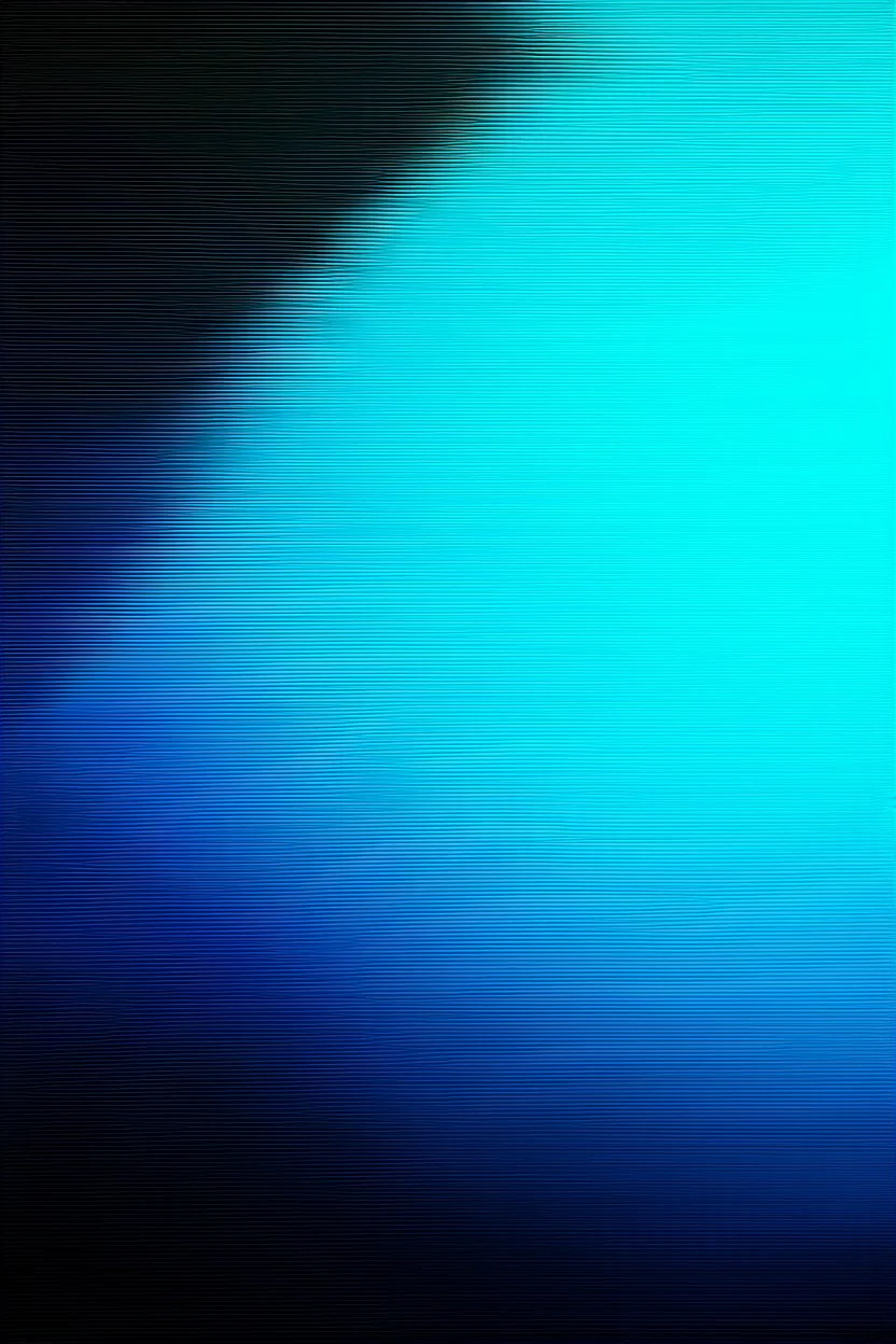 balance between light and shadow; surrealistic optical art; gradient from blue black to the palest blue