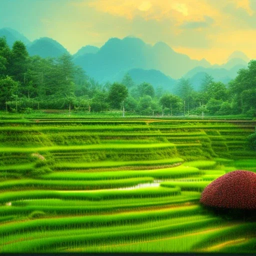 rice fields