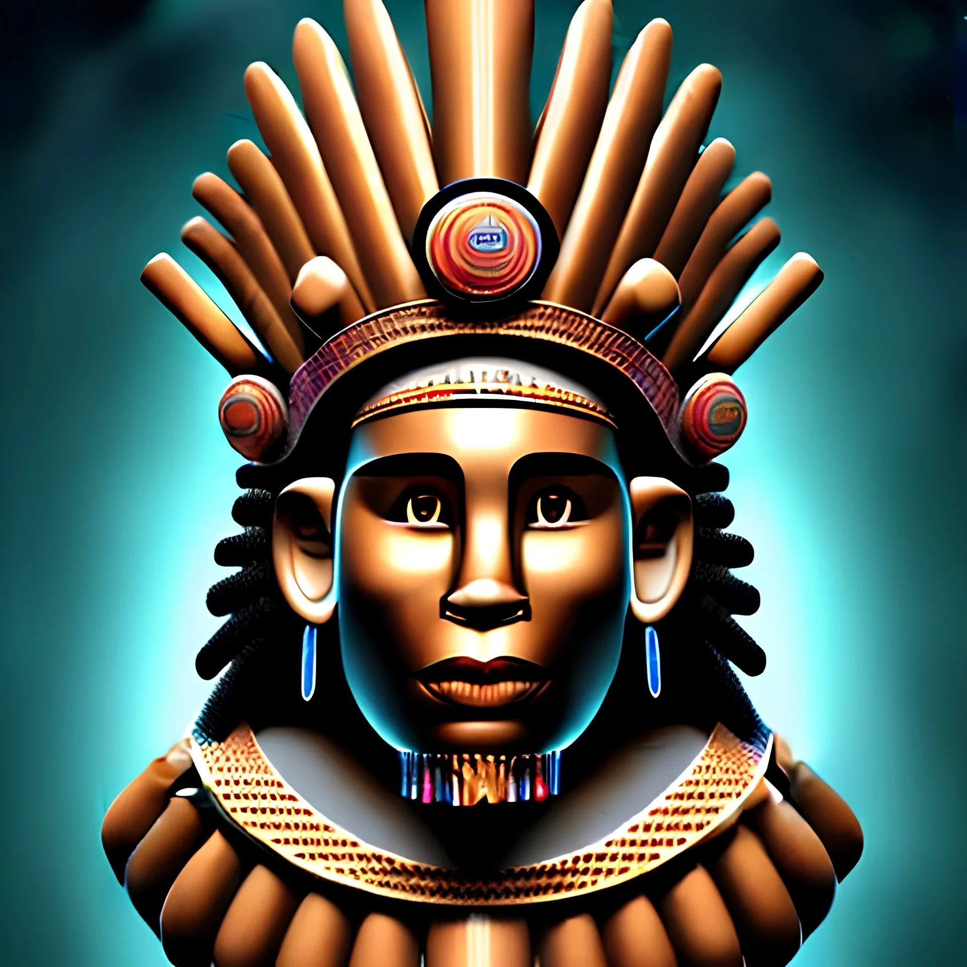 portraits of Taino gods