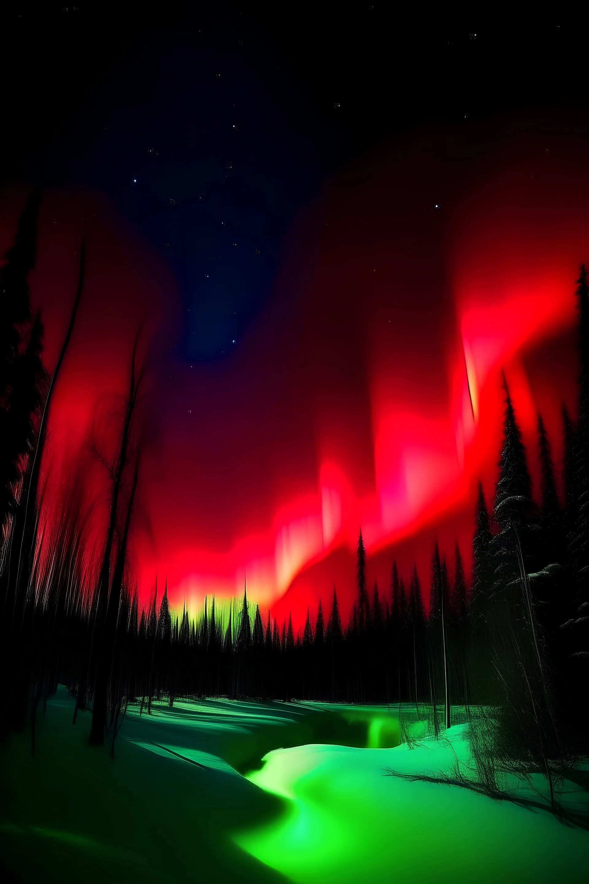 Aurora, beauty,red