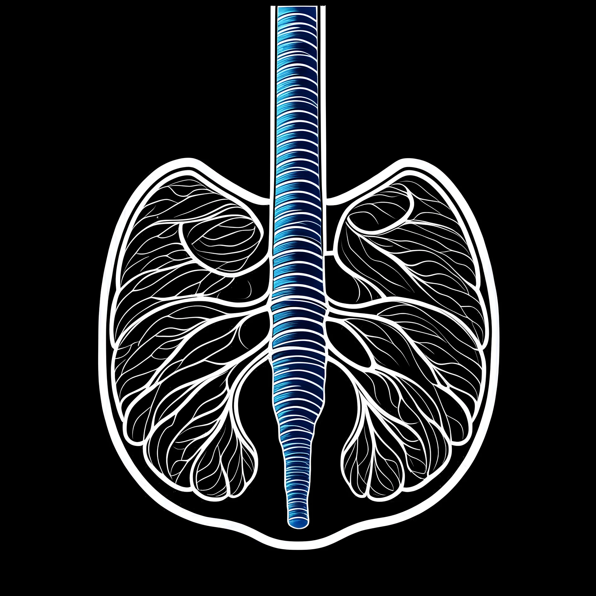 Lungs, Logo, 4k, high resolution