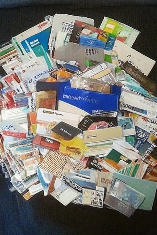 Lot of Credit Card , Offers, purchase , shopping bags,ads