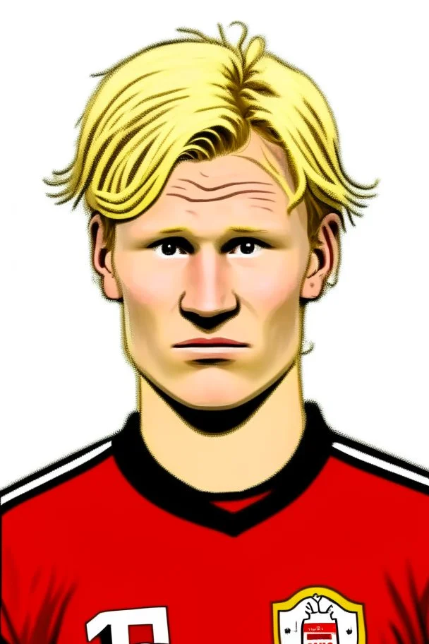 Erling Braut Holland Norwegian football player cartoon 2d