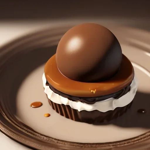 the world's most decadent dessert, caramel, chocolate, unreal engine