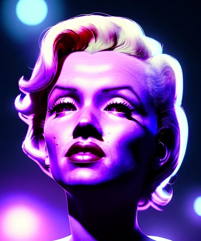 Ultra Realistic retro sci-fi scene, portrait, blonde woman, sweet young Marilyn Monroe face, perfect iris, tight latex coat, Strange planet background, Retro sci-fi style helmet, fog, rain, soft color, highly detailed, unreal engine 5, ray tracing, RTX, lumen lighting, ultra detail, volumetric lighting, 3d, finely drawn, high definition, high resolution.