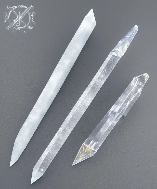 healing white quartz crystal dagger shape