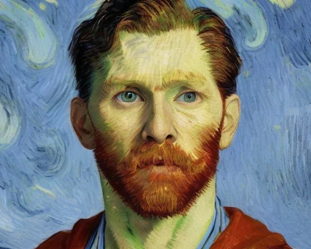 Portrait of Superman by Van Gogh