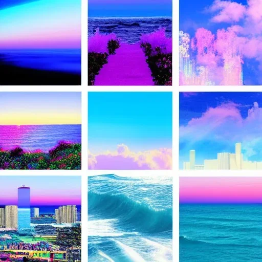 Vaporwave Collage