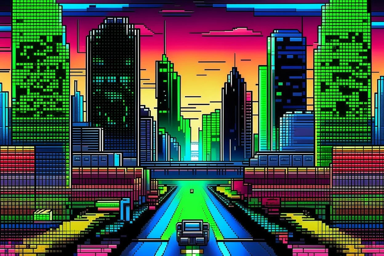 ALBUM COVER - 8BIT DETROIT TECHNO RAVER