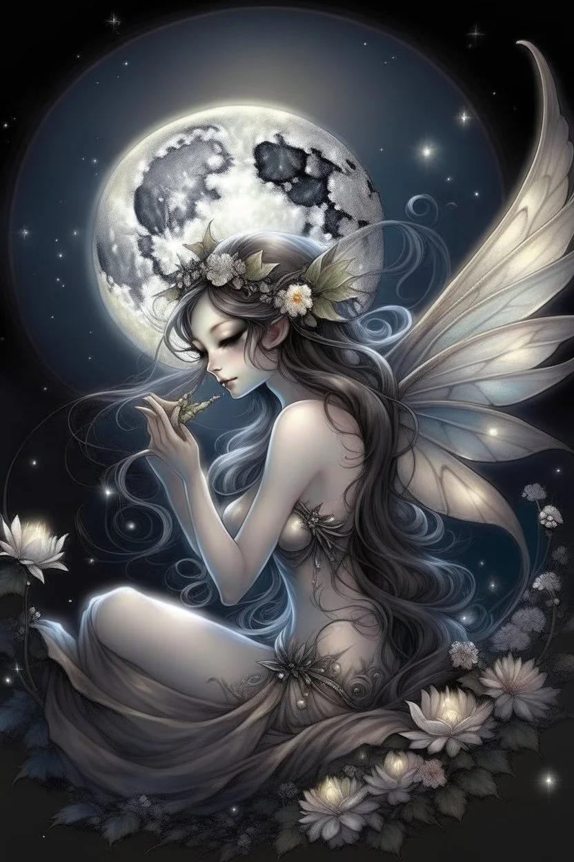 Beautiful moon fairy