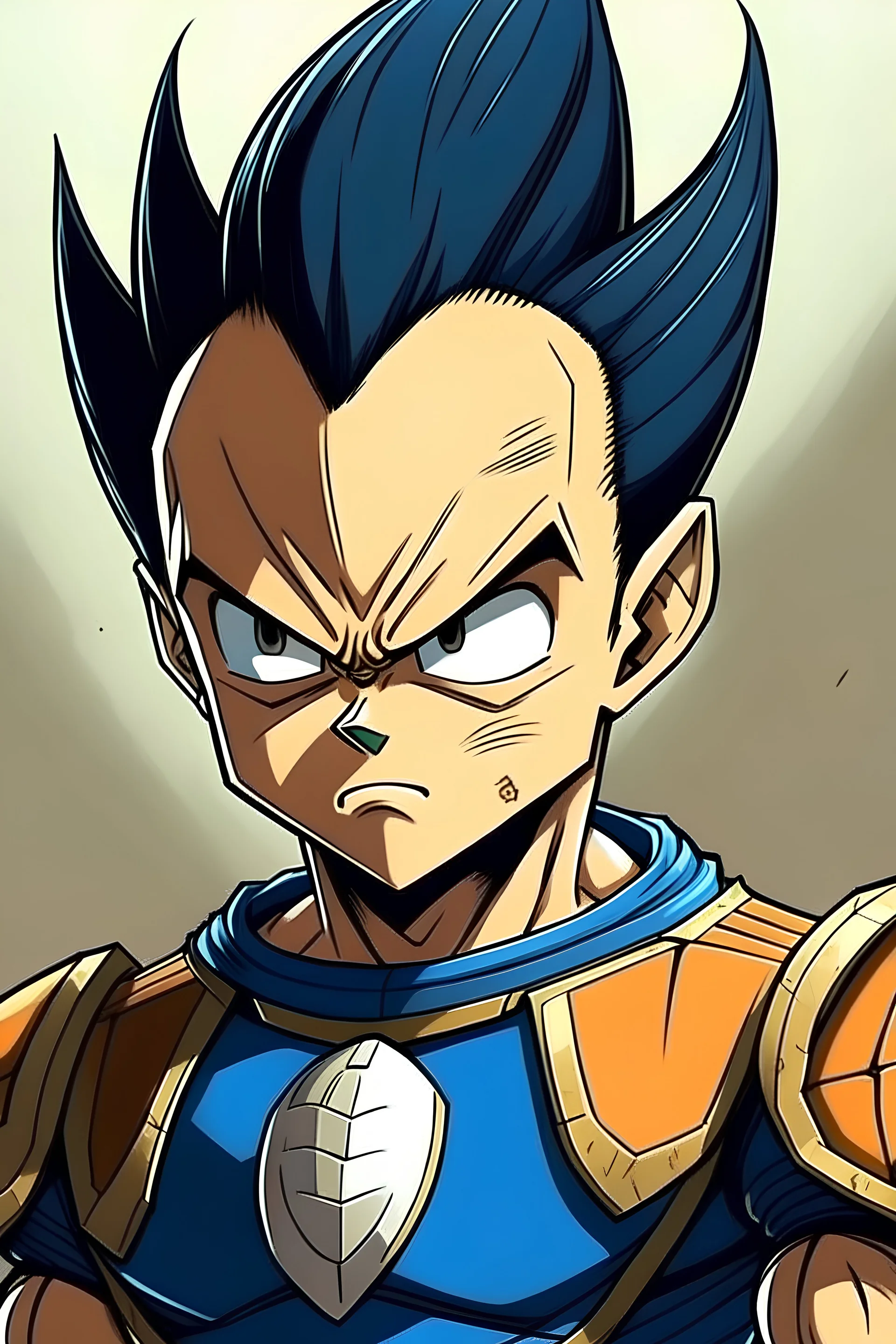 Vegeta from Dragon Ball when he was a kid