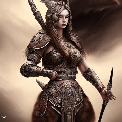 Beautiful women Warrior goddess