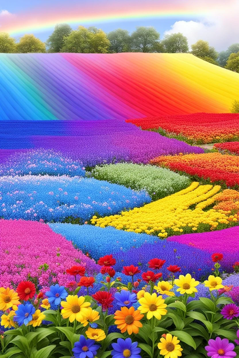 colors, very beautiful, ,flowers garden,rainbow