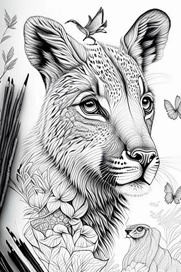 Animal drawings for coloring