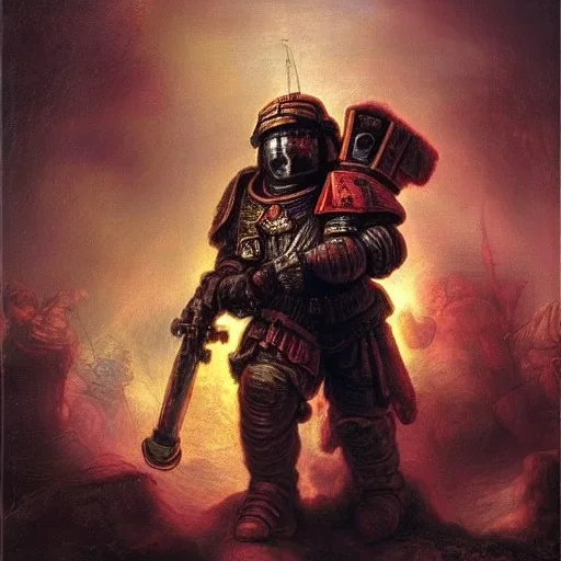 Rembrandt space marine war