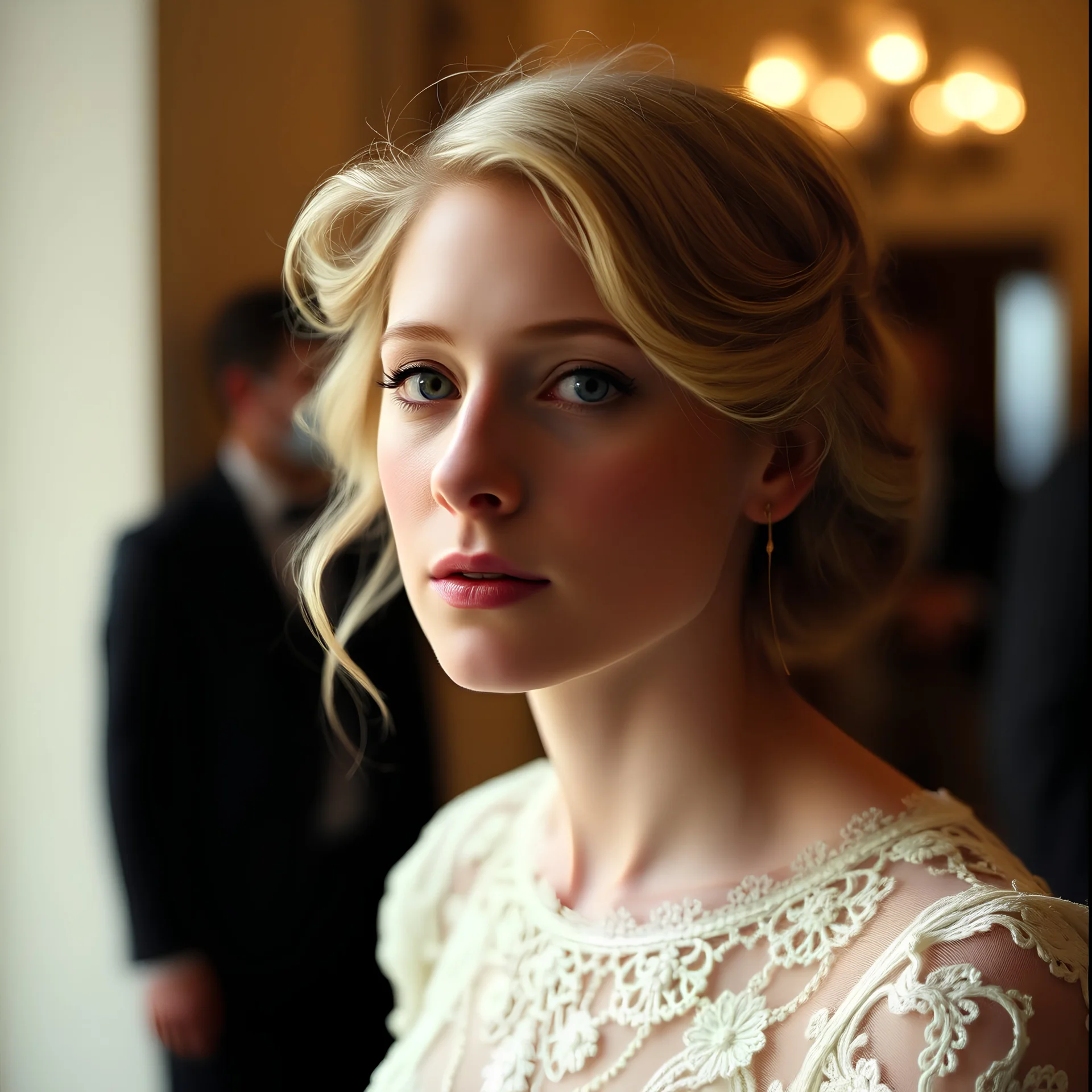 candid film still of elizabeth debicki