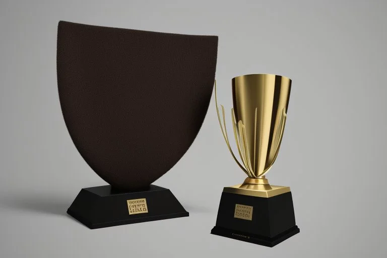 minimalistic trophy design for animation film festival