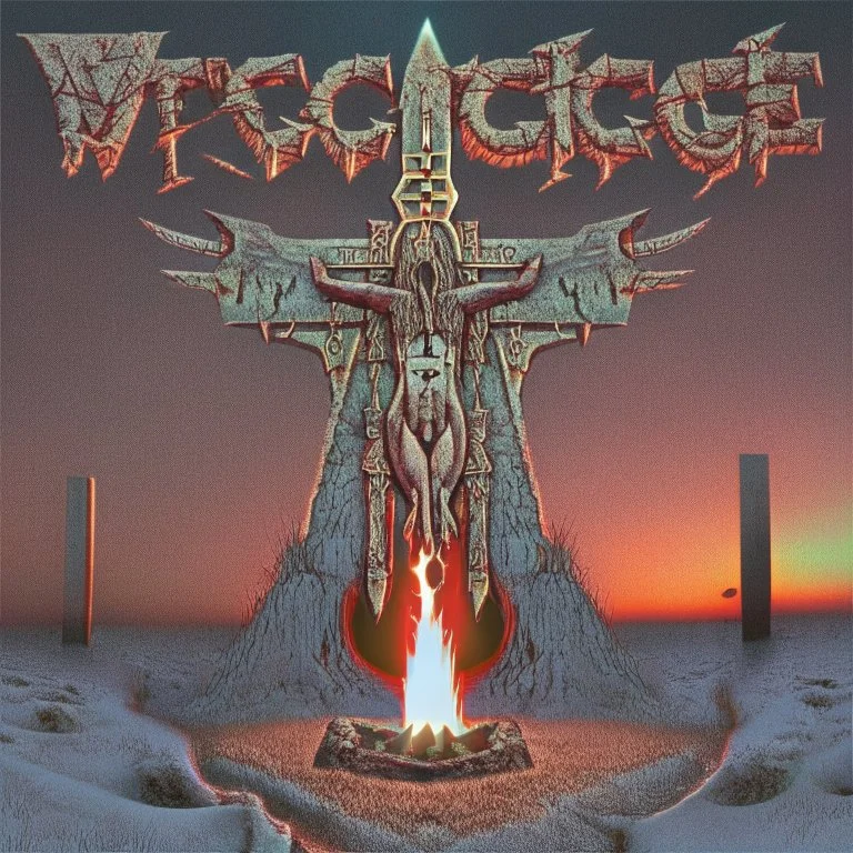 a heavy metal album cover virgin sacrifice