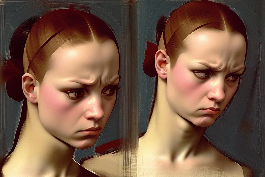 angry girl by pontormo