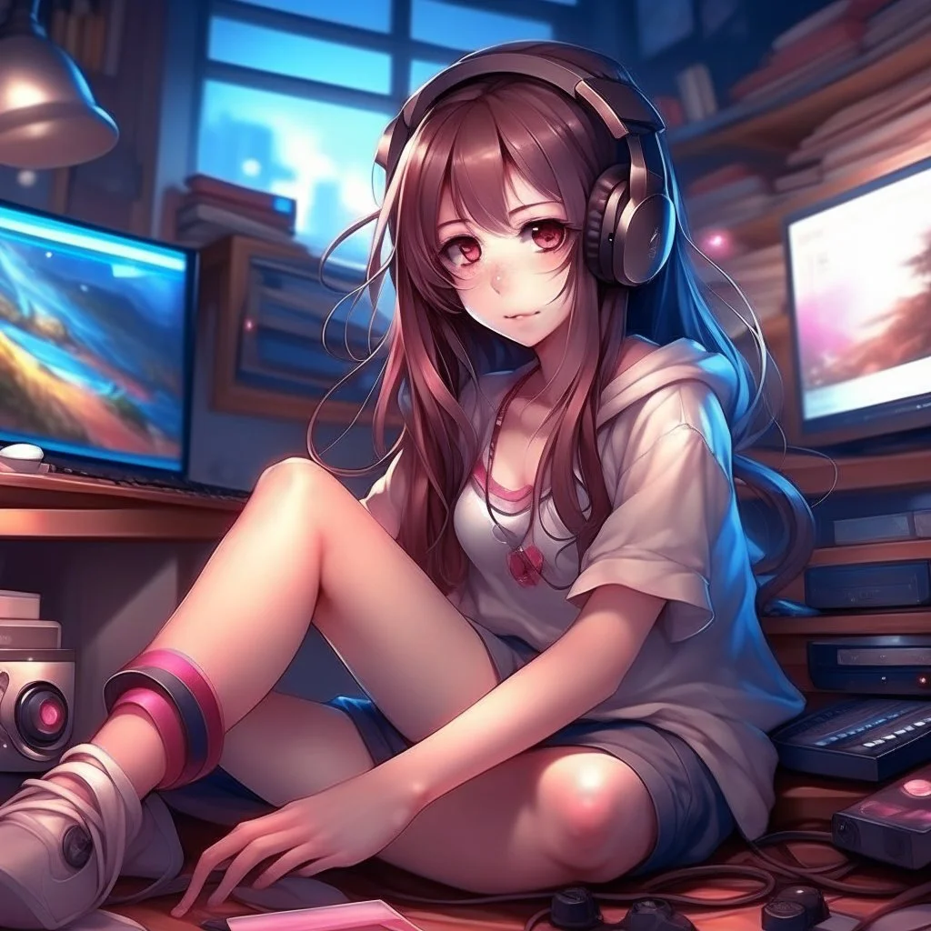 girl,anime,music,gaming