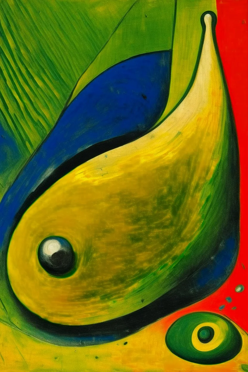 A pale greenish yellow poison elemental snail designed in Moroccan rug art painted by Alexej von Jawlensky