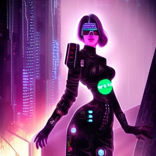 beautiful cyberpunk women