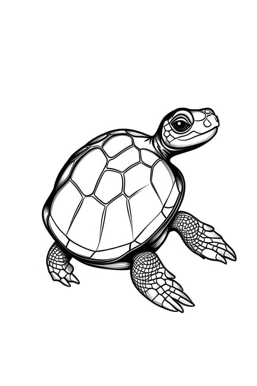 Cartoon Turtle coloring page | Free Printable Coloring Pages