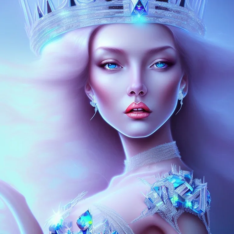 Ice crystal queen full image light