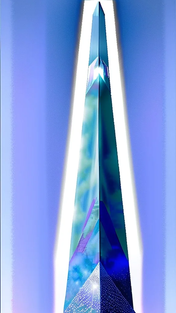 The majestic crystalline obelisk