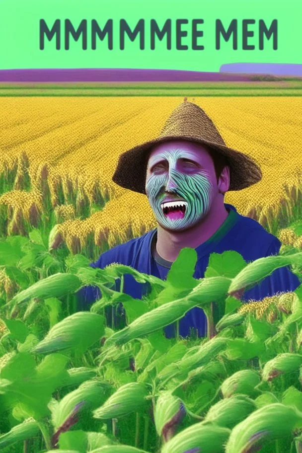 cover crops in meme style