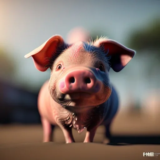 A picture of how a piglet is washed, ultra graphics,RTX, TXXA, SSAO, High quality,hyperrealistic, HDR,4k