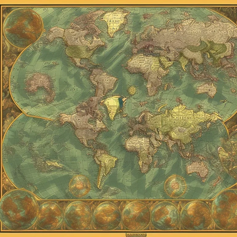 Parallel world map