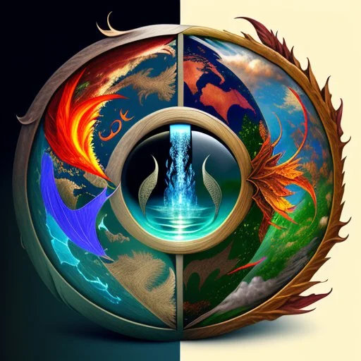 Harmony of earth, water and fire